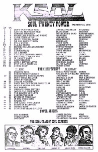 KSOL song survey from 1970.